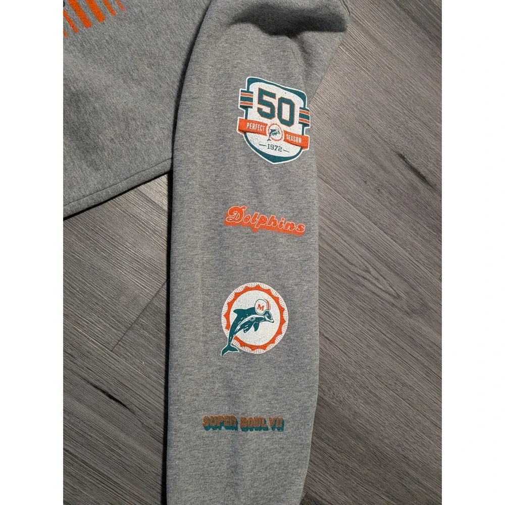 Mitchell and Ness NFL Miami Dolphins Sweatshirt Superbowl Champions‎ Size 2XL - Picture 6 of 10